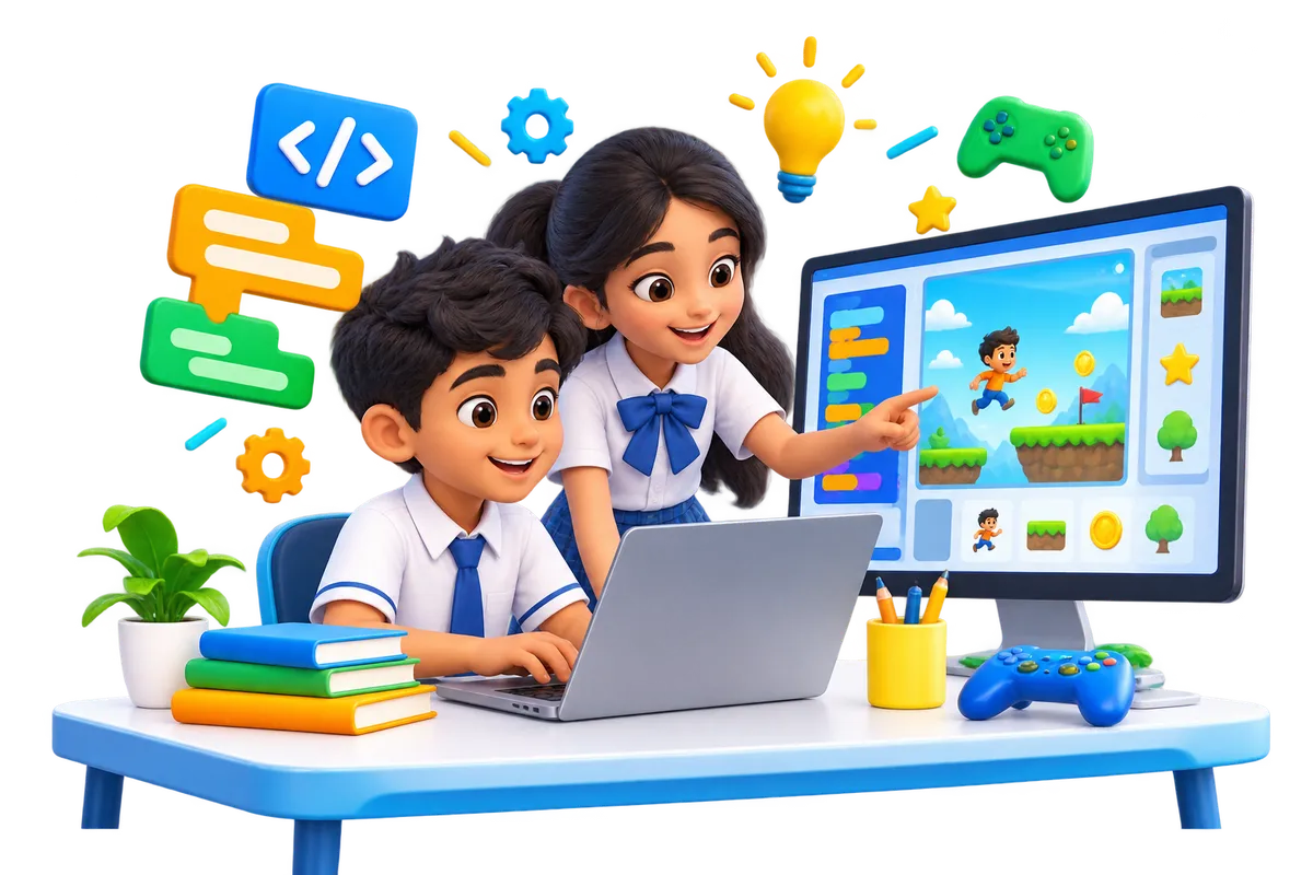Coding course delivered on school premises by a specialist training team